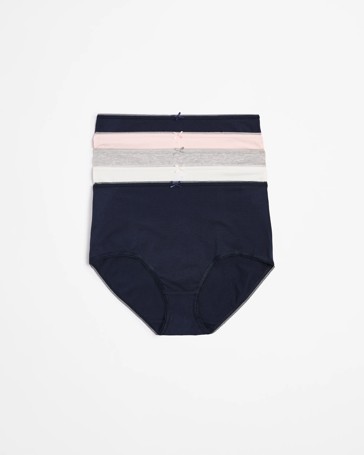 5 Pack Cotton/Elastane Full Briefs