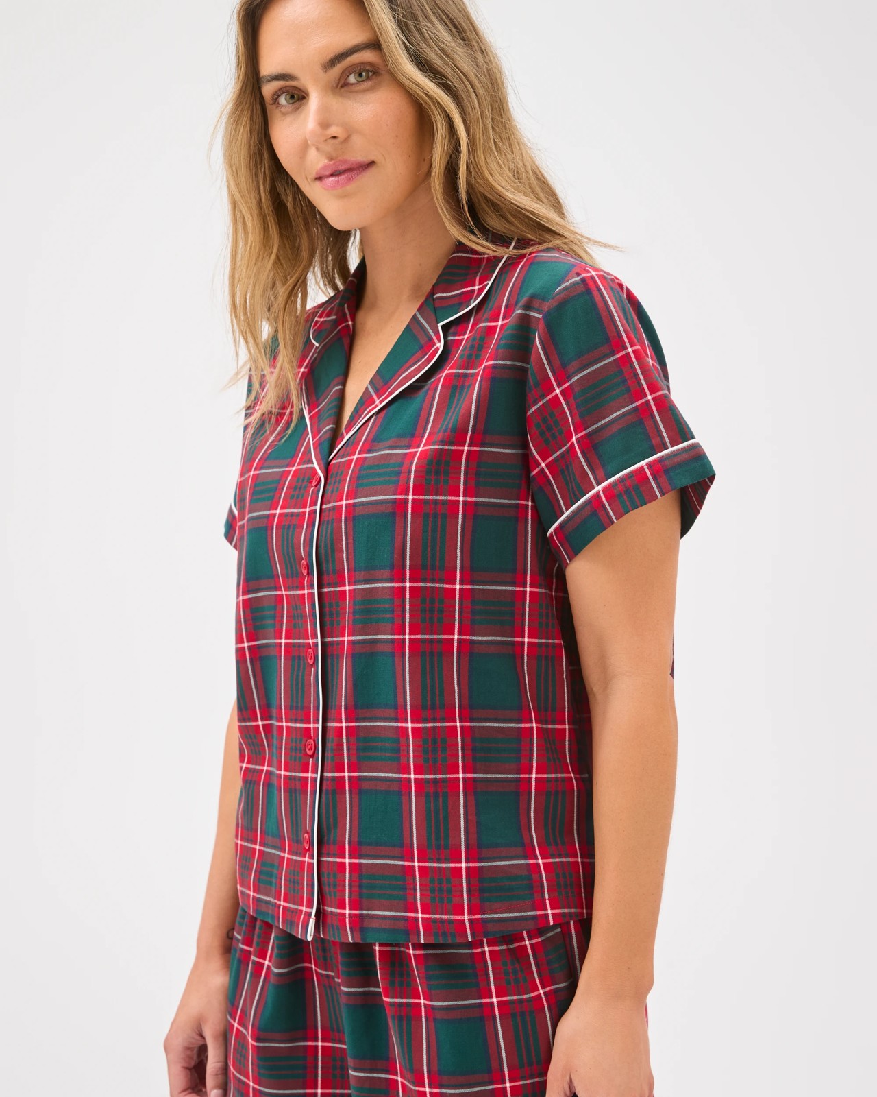 Family Matching Christmas Australian Cotton Womens Pyjama Set - Tartan 4 of 5