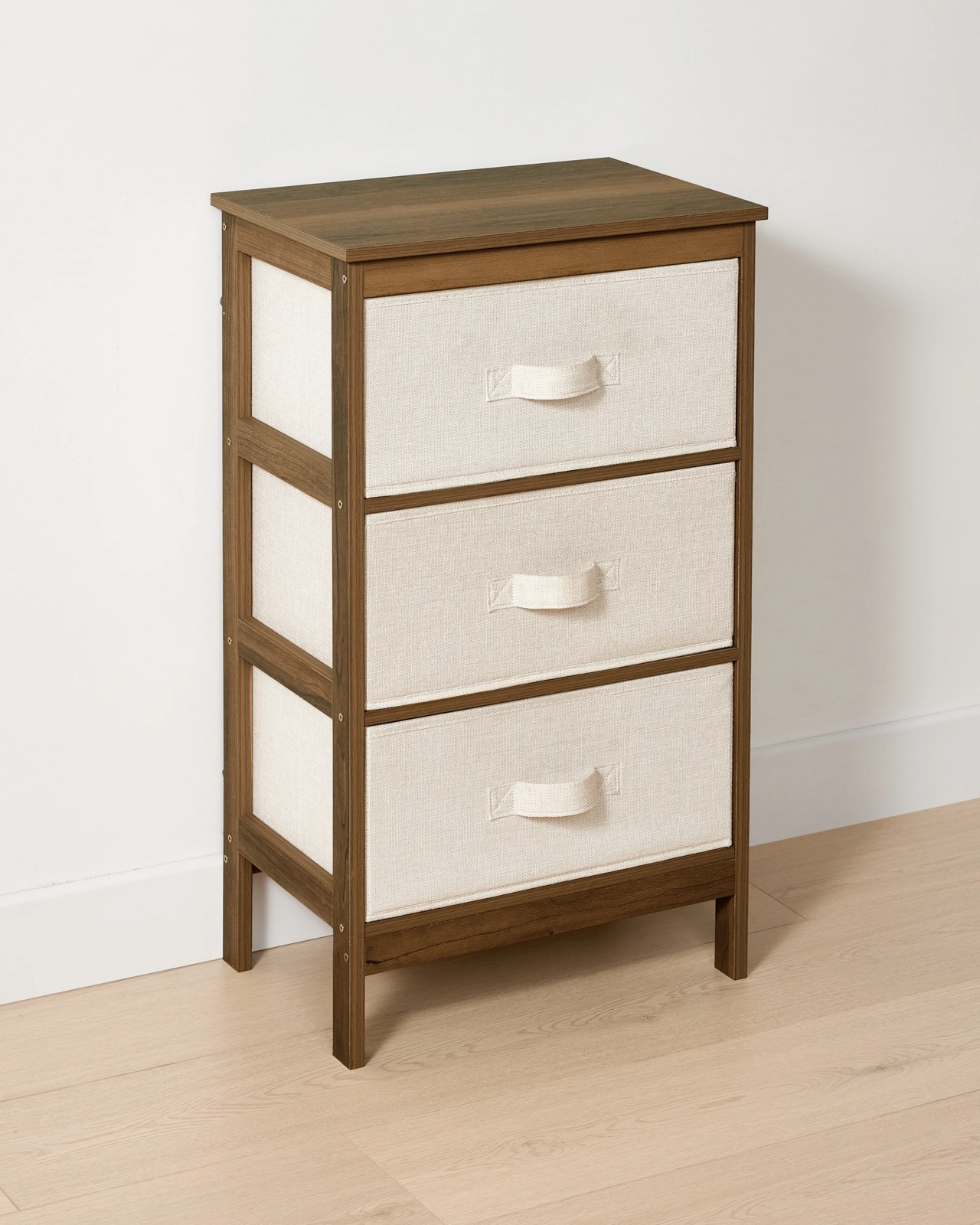 Anko 3 Drawer Walnut Look Chest 2 of 5