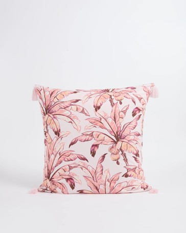 Tammi Palm Printed European Pillowcase - Pale Lilac