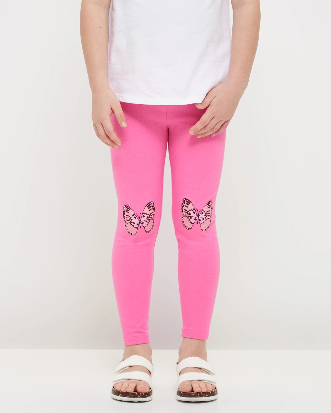 Extra Plus Pink Butterfly Print Leggings – Denise's Delights