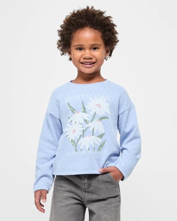 Textured Knit Long Sleeve Top