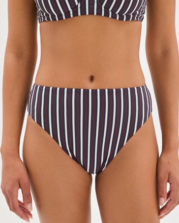 Shape Your Body High Waisted High Cut Swim Bikini Bottoms