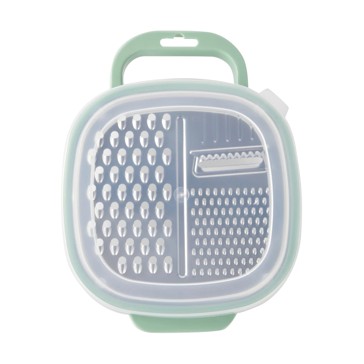 Grater with Storage Box, Green - Anko