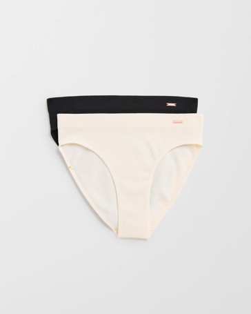 Lily Loves 2 Pack Rib Seamfree High Waist Bikini Briefs