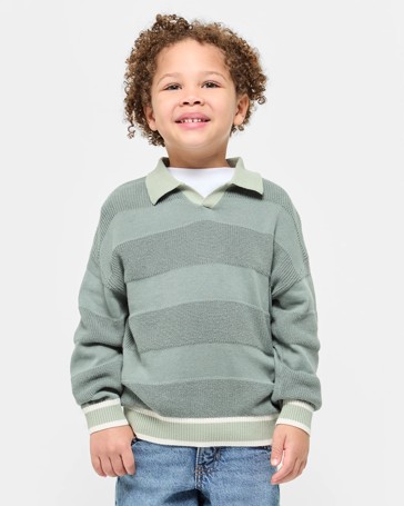 Australian Cotton Knitwear Polo Top