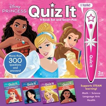 Disney Princess: Quiz it 4-Book Set and Smart Pen
