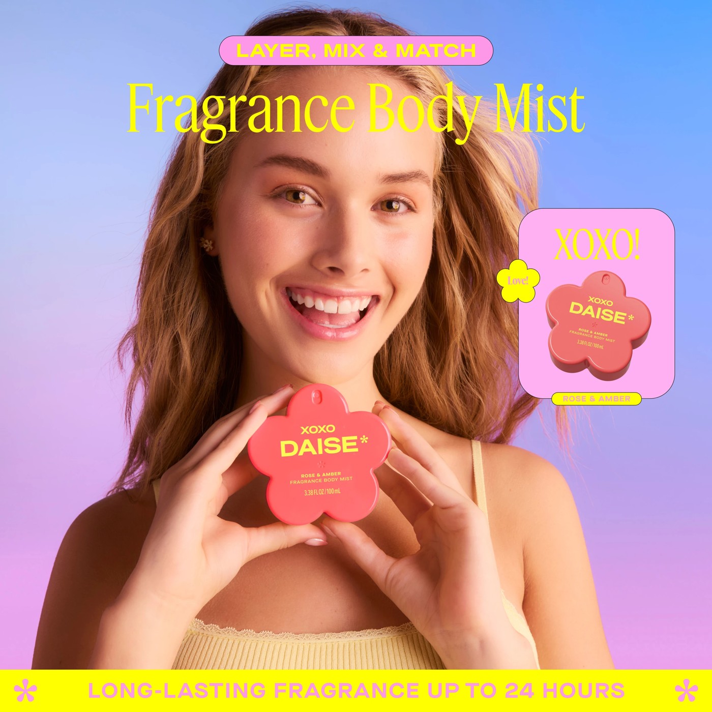 DAISE XOXO Fragrance Body Mist 100ml - Rose and Amber 5 of 5