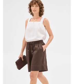 European Linen Long Shorts
