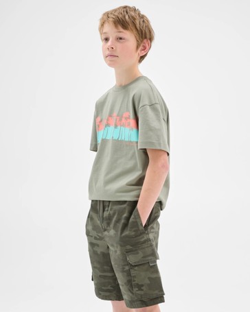 Cotton Knee Length Cargo Shorts