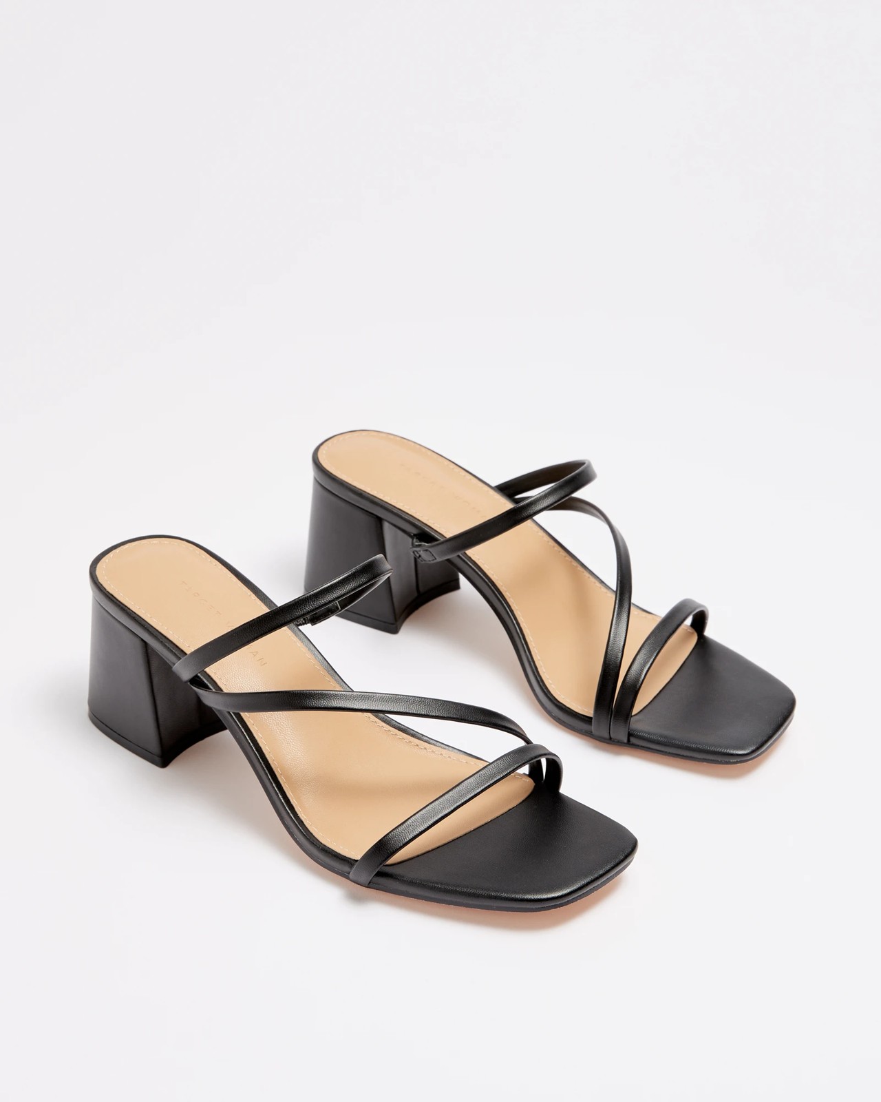 Black strappy hot sale heels target