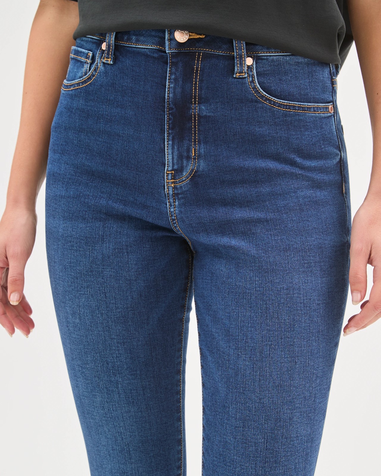 High Rise Ankle Length Skinny Denim Jeans - Sophie 5 of 6