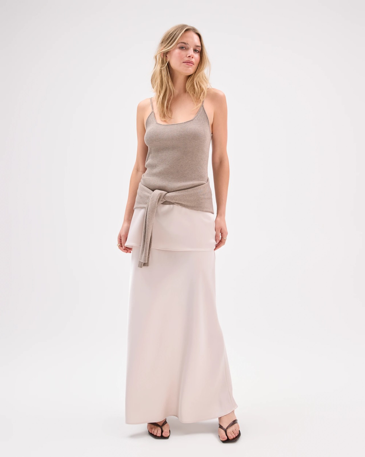 Lily Loves Knitted Cami - Taupe Marle 2 of 5