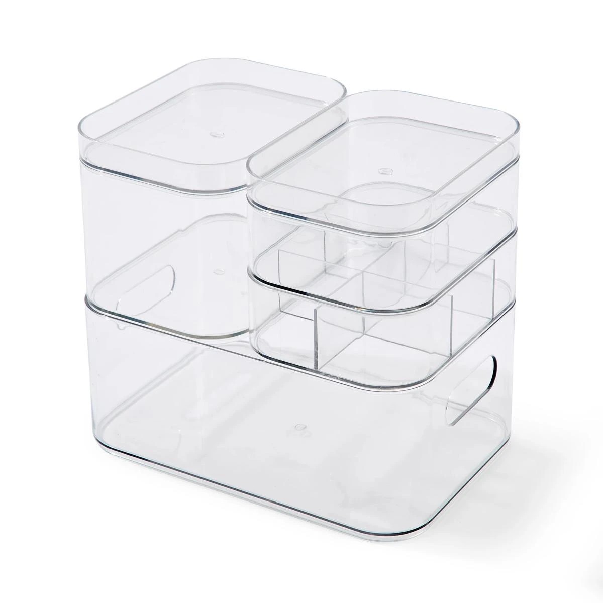 Anko Set of 4 Drawer Organisers - Clear 4 of 5