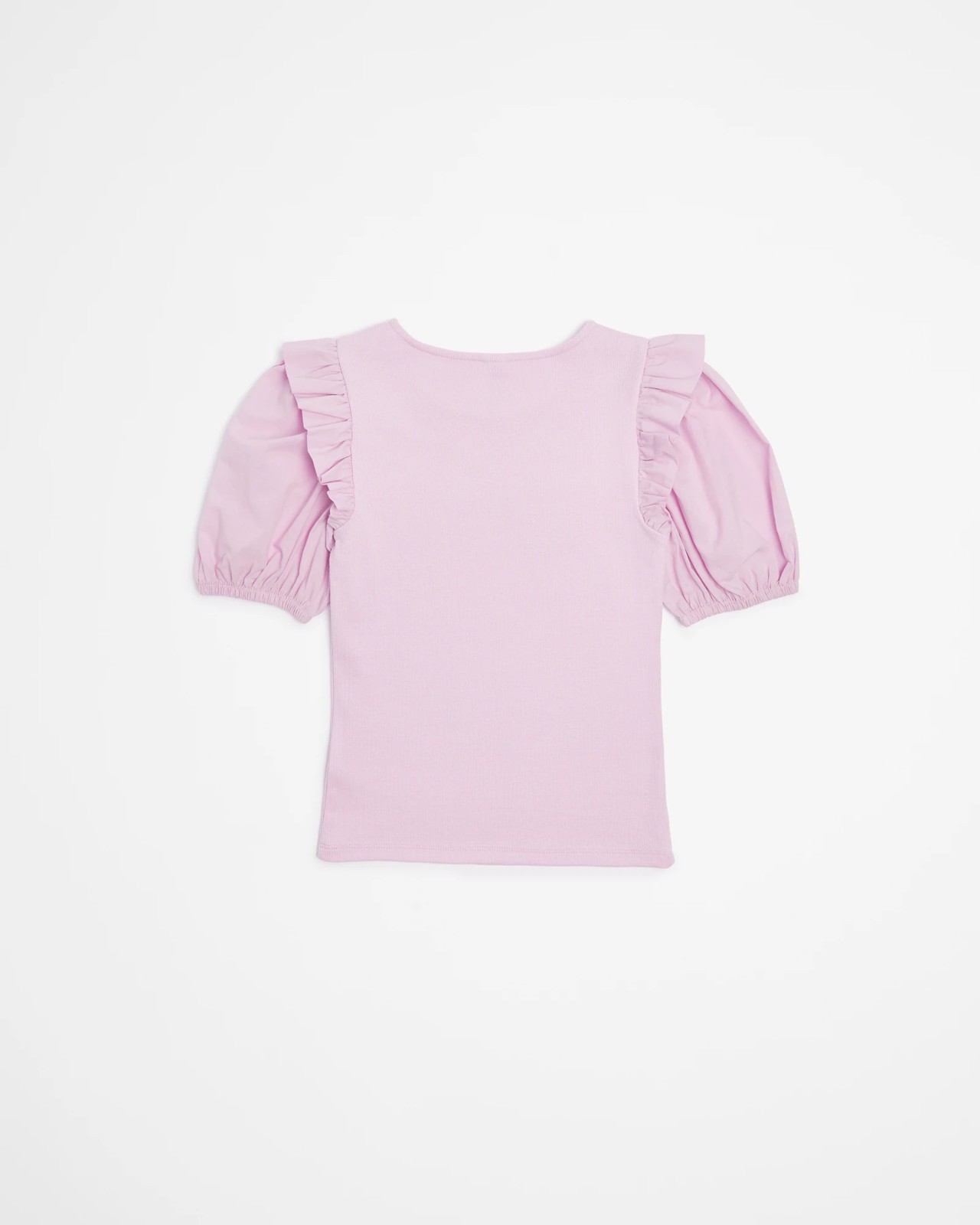 Puff Sleeve Rib T-shirt 3 of 3