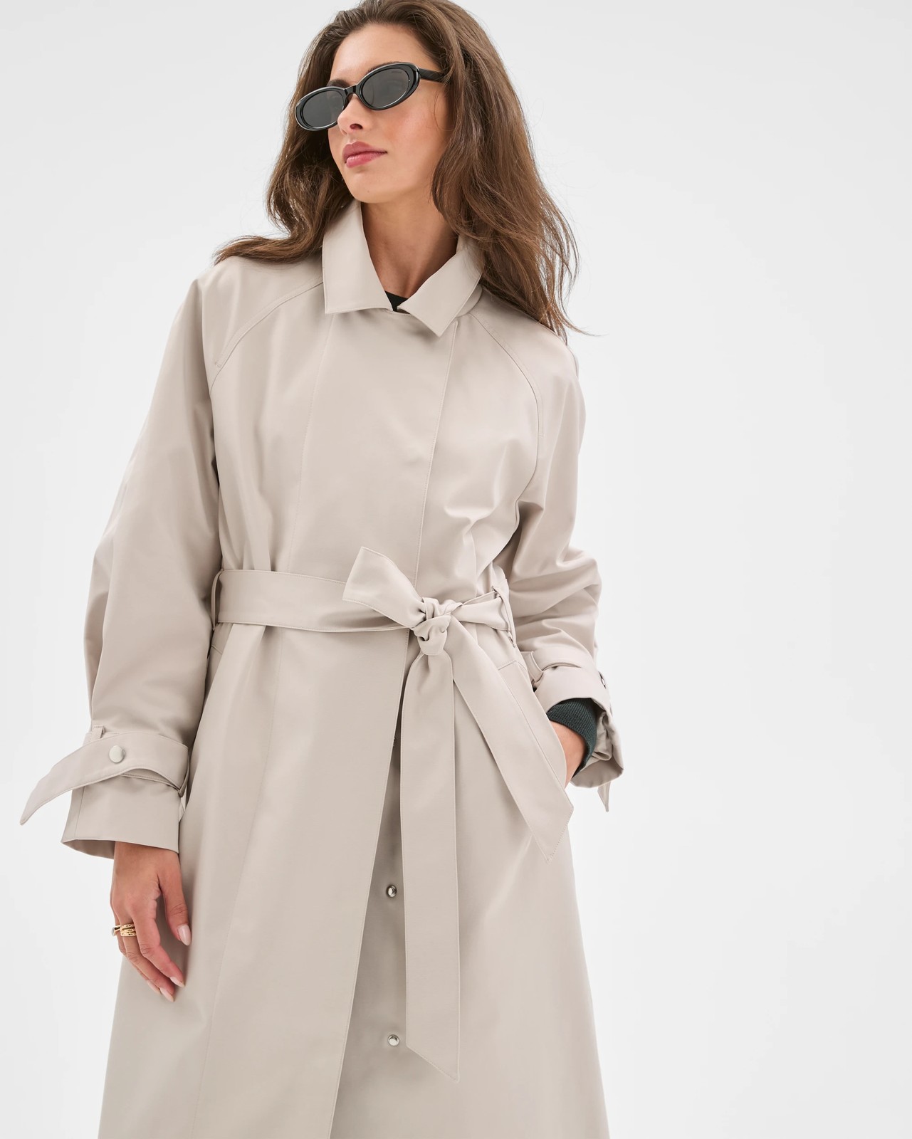 Petites Statement Trench Coat 5 of 5