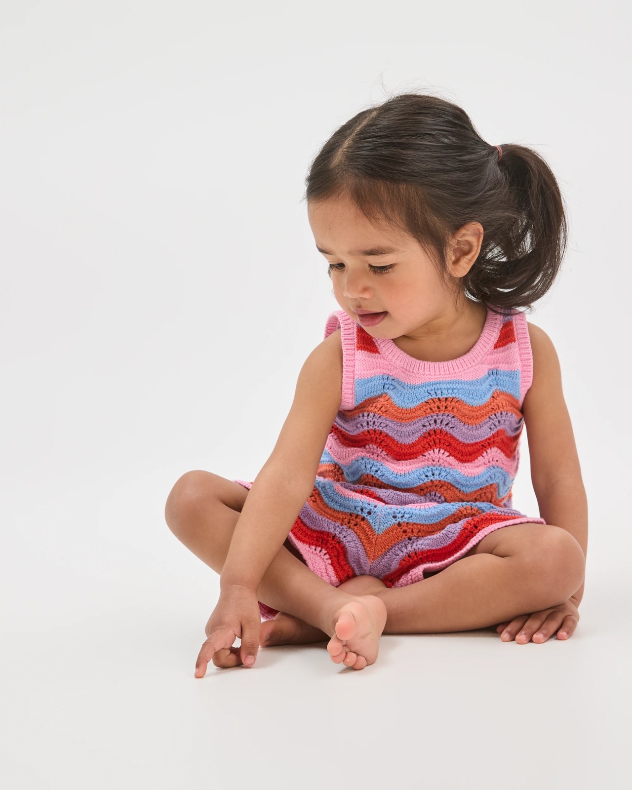 Baby Organic Cotton Crochet Top & Shorts Set 2 of 6