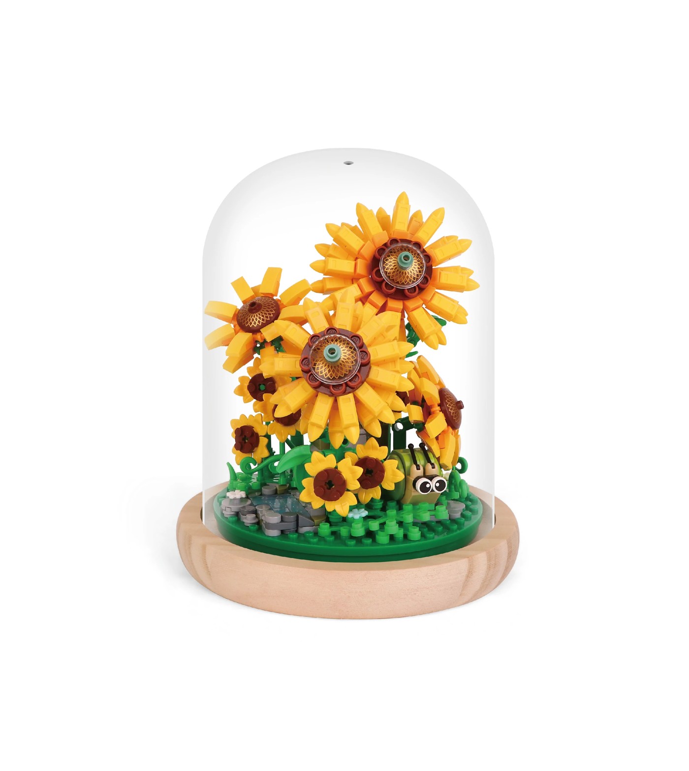 627 Piece Mini Blocks Flower Series: Sunflower in Dome 2 of 3