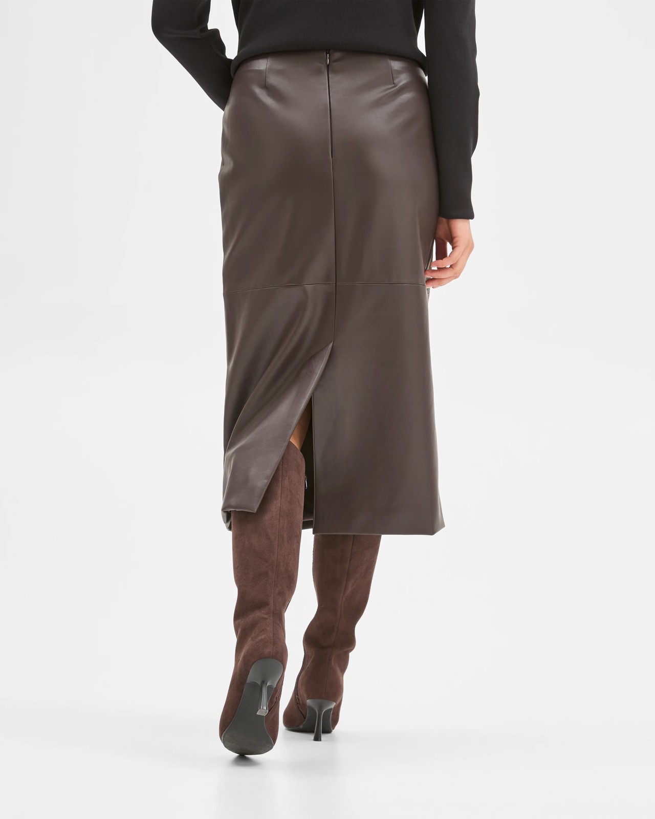 Preview PU Midi Pencil Skirt 5 of 6