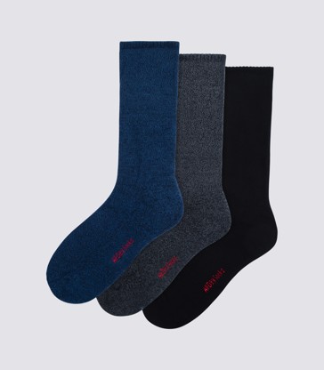 Underworks 3 Pack All Day Cushion Crew Socks