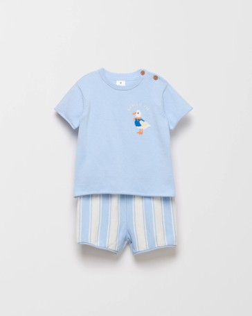 Organic Cotton Baby Top and Short Set 2 Piece Set