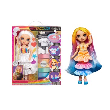 Rainbow High Watercolor & Create Theme Dolls- brown eyes