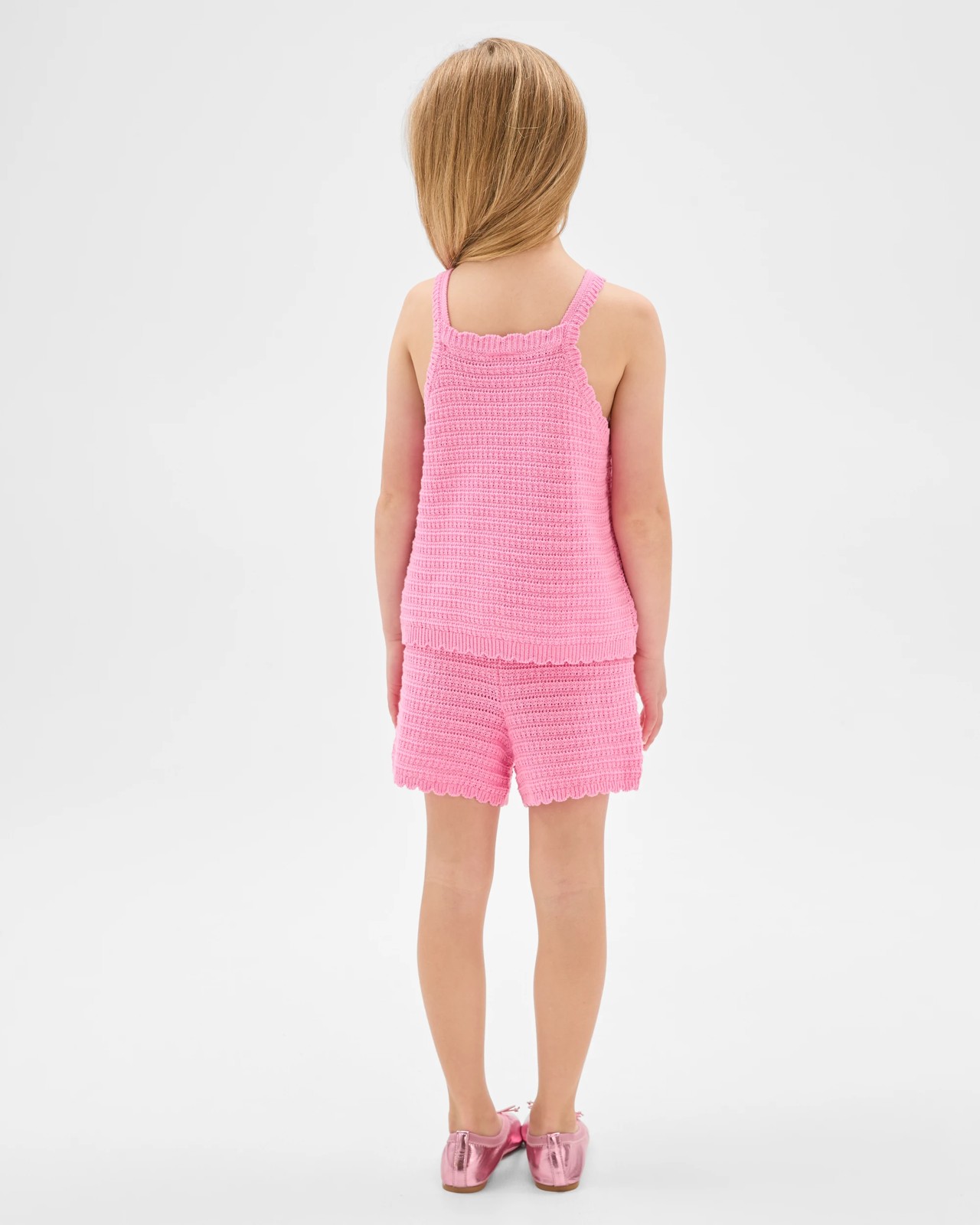 Australian Cotton Crochet Tank Top and Shorts Set 4 of 5