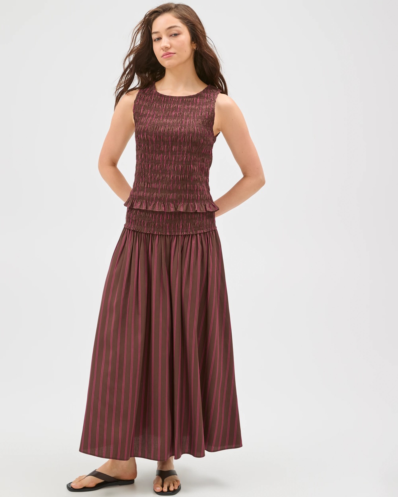 Lily Loves Shirred Waist Midi Skirt 2 of 5