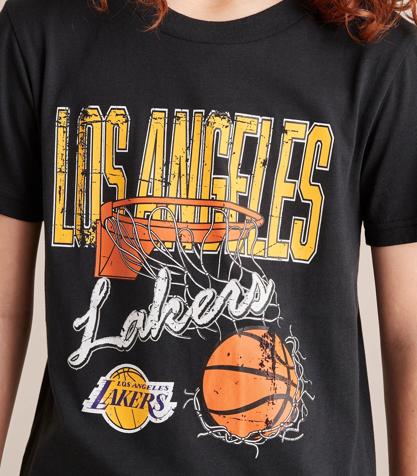 Nba Los Angeles Lakers Women's Short Sleeve Vintage Logo Tonal Crew T-shirt  : Target