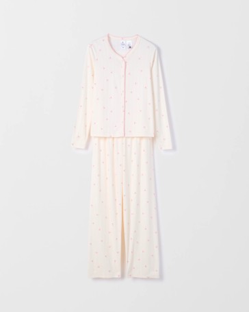 Older Girls Cosy Pointelle Cardi Knit Pyjama Set