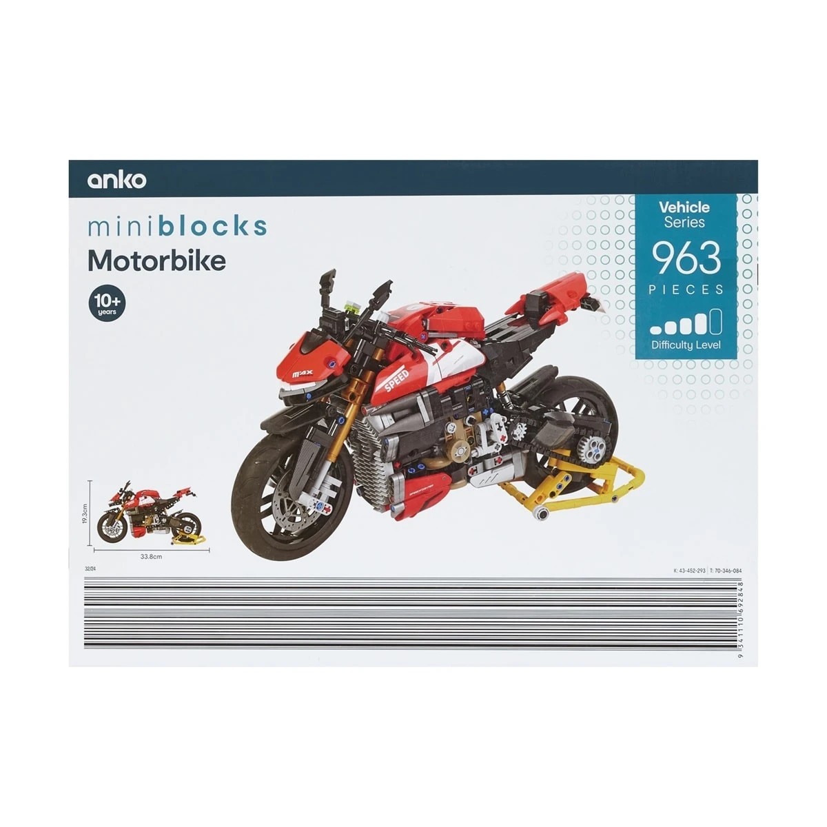 963 Piece Mini Blocks Vehicle Series: Motorbike 3 of 5