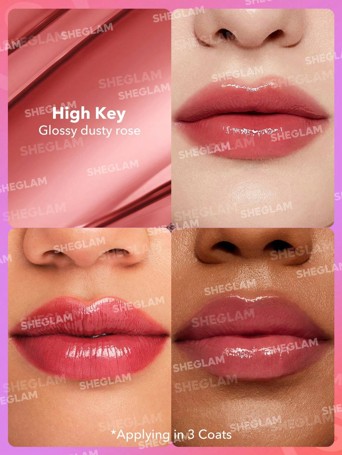 SHEGLAM Mirror Kiss High-Shine Lipstick - High Key