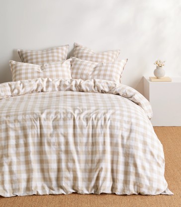 Emmet Gingham Quilt Cover Set