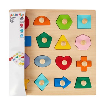 Wooden Play Shape Puzzle - Anko