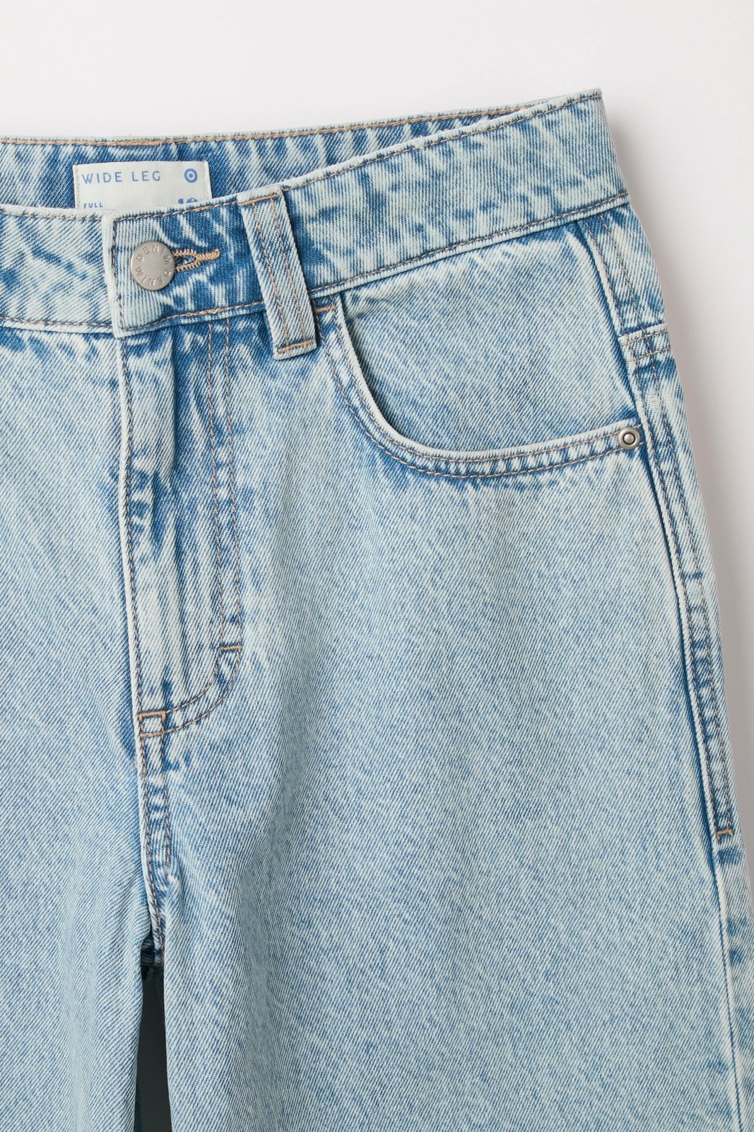 Wide Fit Denim Jeans - Light Wash 3 of 3