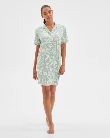 Bamboo Short Sleeve Sleep Nightie