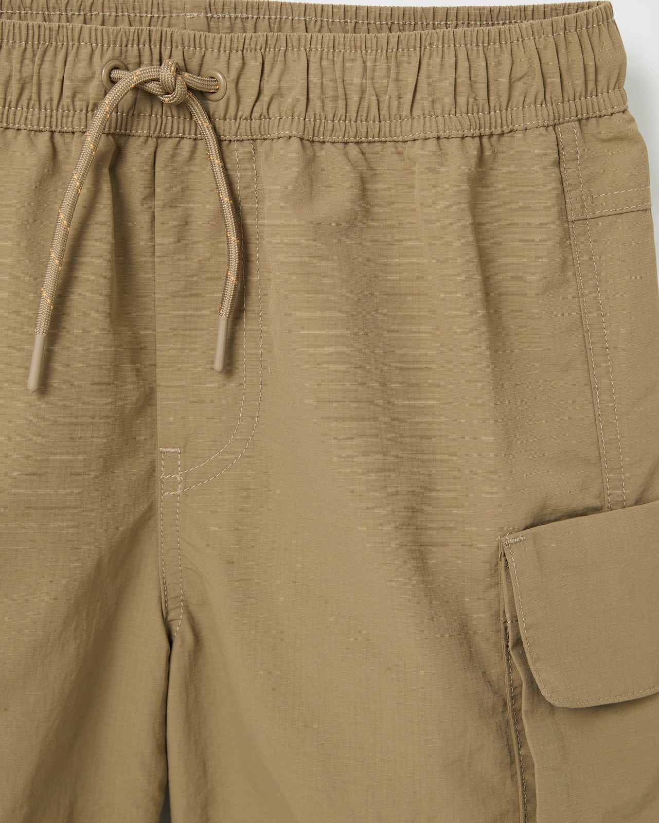 Knee Length Cargo Shorts - Tan 2 of 2