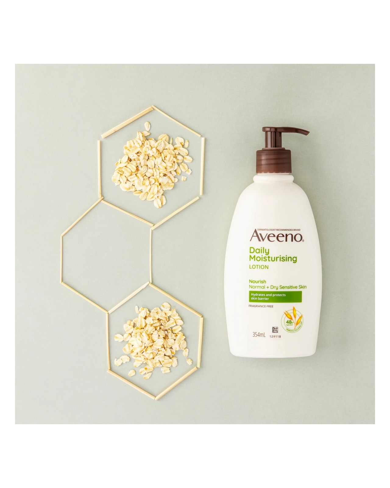 Aveeno Active Naturals Daily Moisturising Body Lotion 354ml - Natural Colloidal Oatmeal 5 of 5