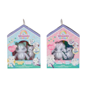Friendship Village Create Your Own Flocked Character Set, Assorted - Anko