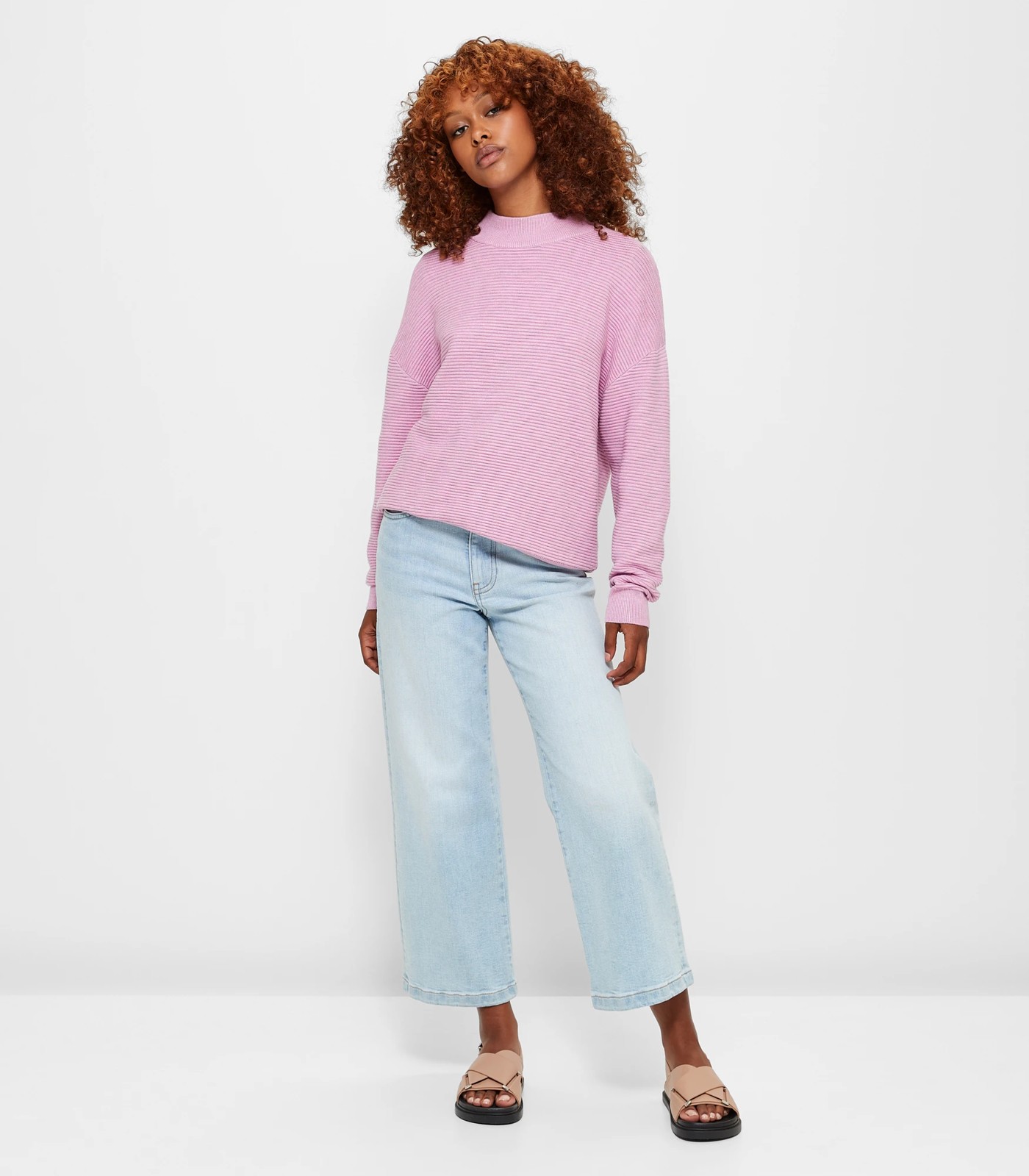 Petites Funnel Neck Jumper - Dannii Minogue - Lilac | Target Australia