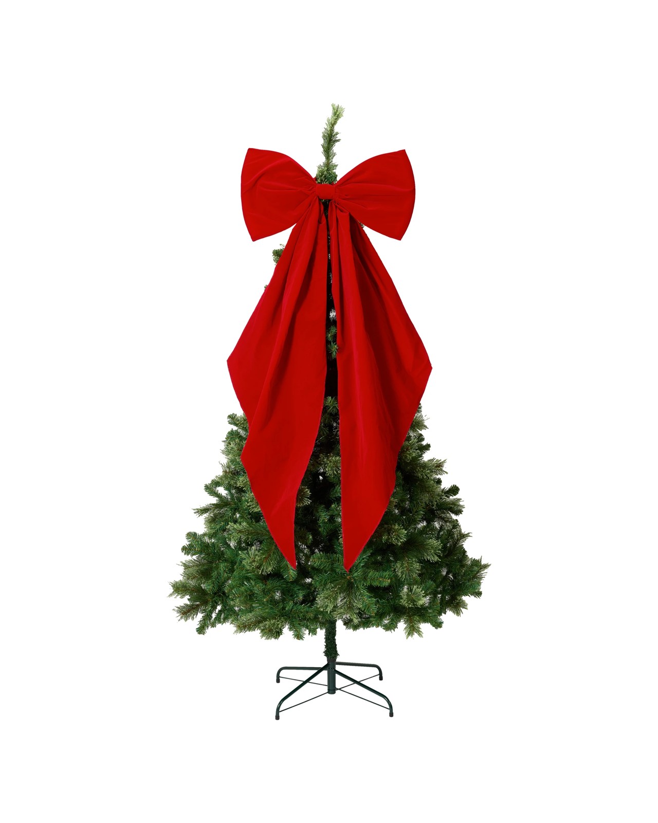 Anko Giant Bow Tree Topper - Red 2 of 5