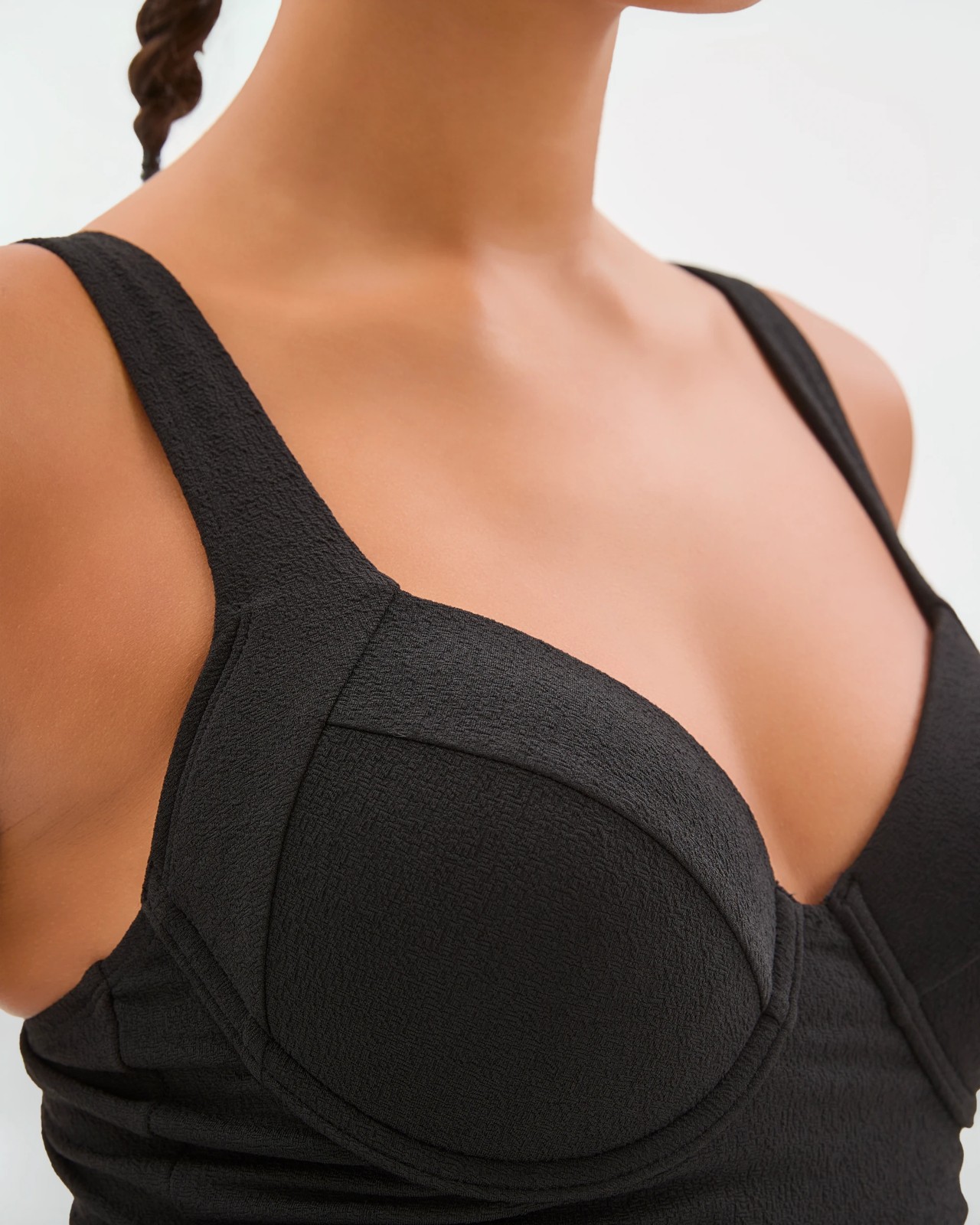 Shape Your Body Resort Balconette Soft Textured Swim Tankini Top 4 of 6