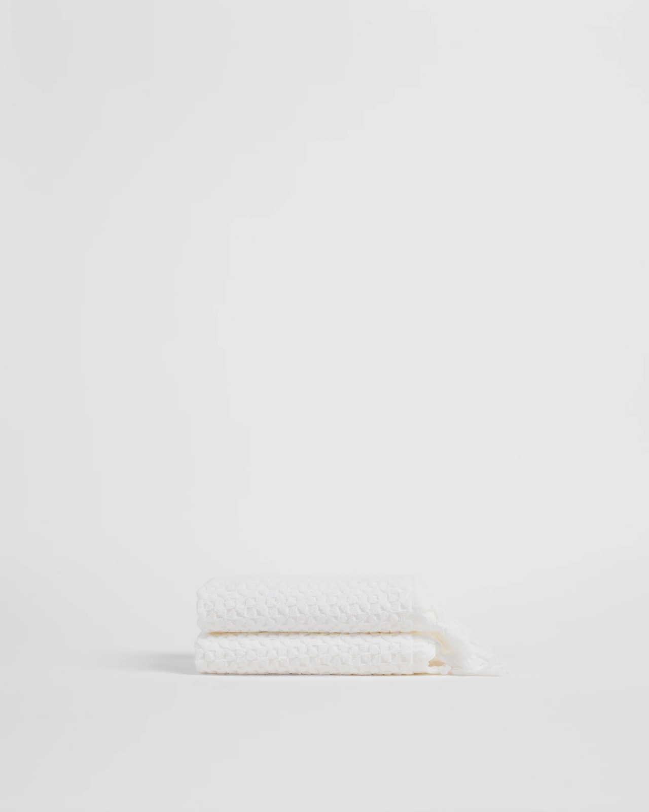 Laynie Australian Cotton Textured Hand Towel 2 Pack - White 3 of 4