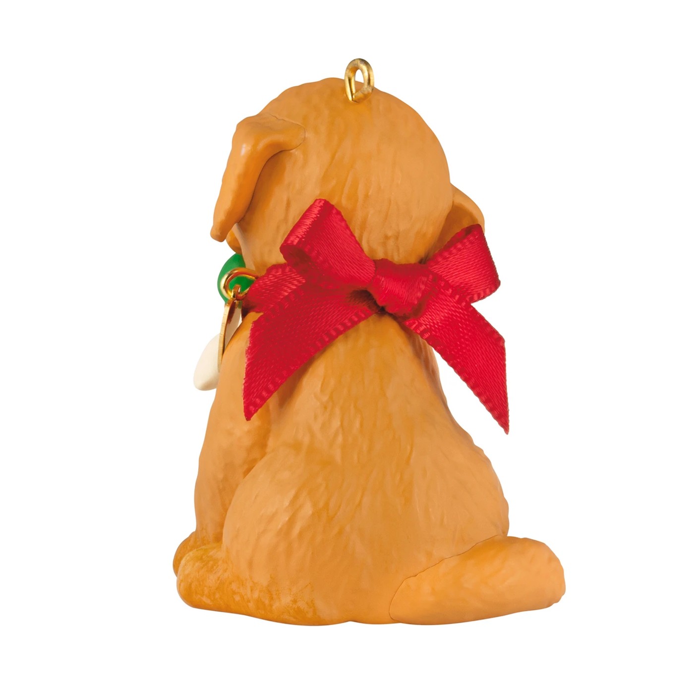 Hallmark Keepsake Golden Retriever Puppy Love Christmas Tree Ornament 5 of 6