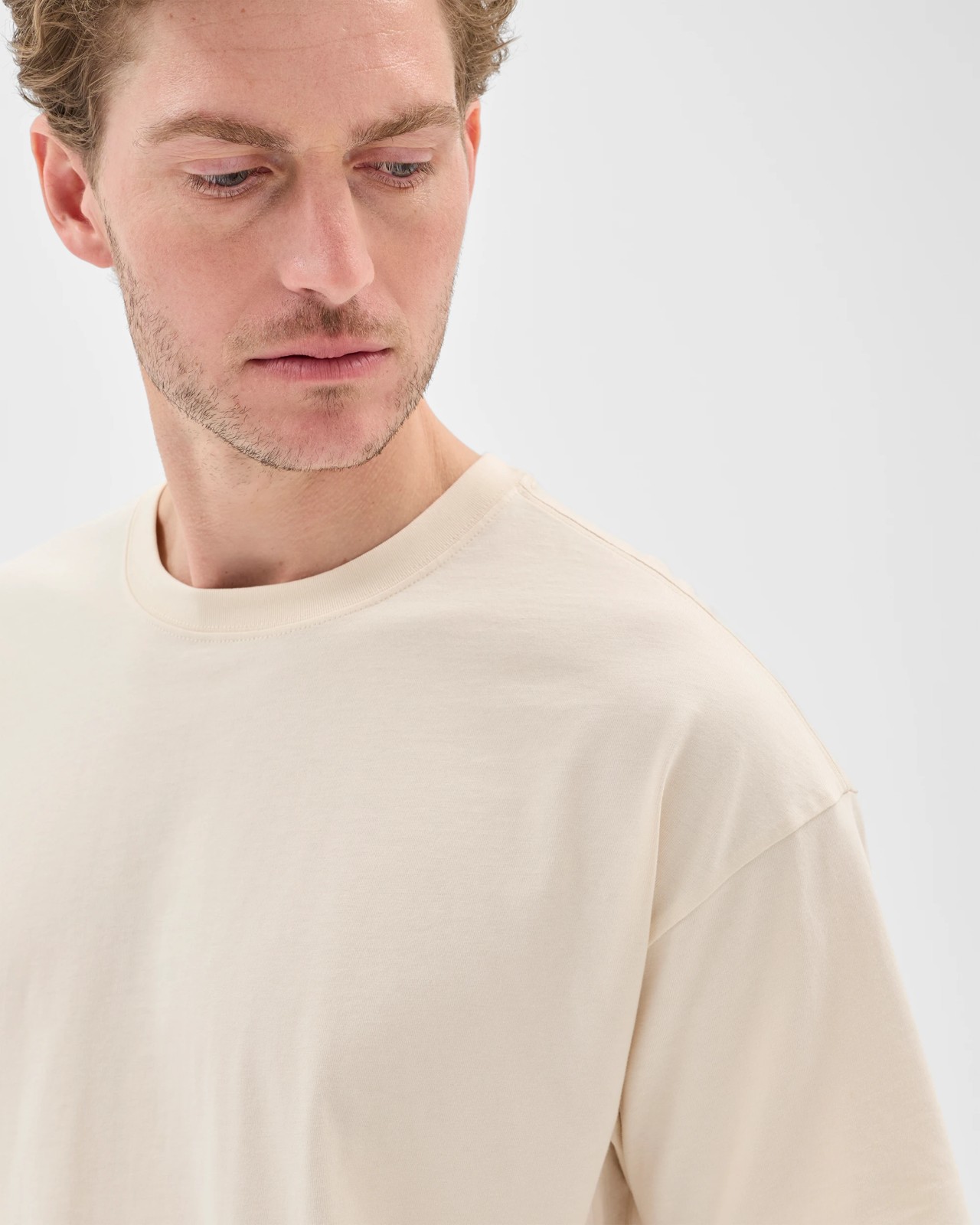 Australian Cotton Relaxed T-Shirt - Birch 3 of 5