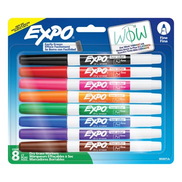 8 Pack Expo Dry Erase Fine Tip Marker