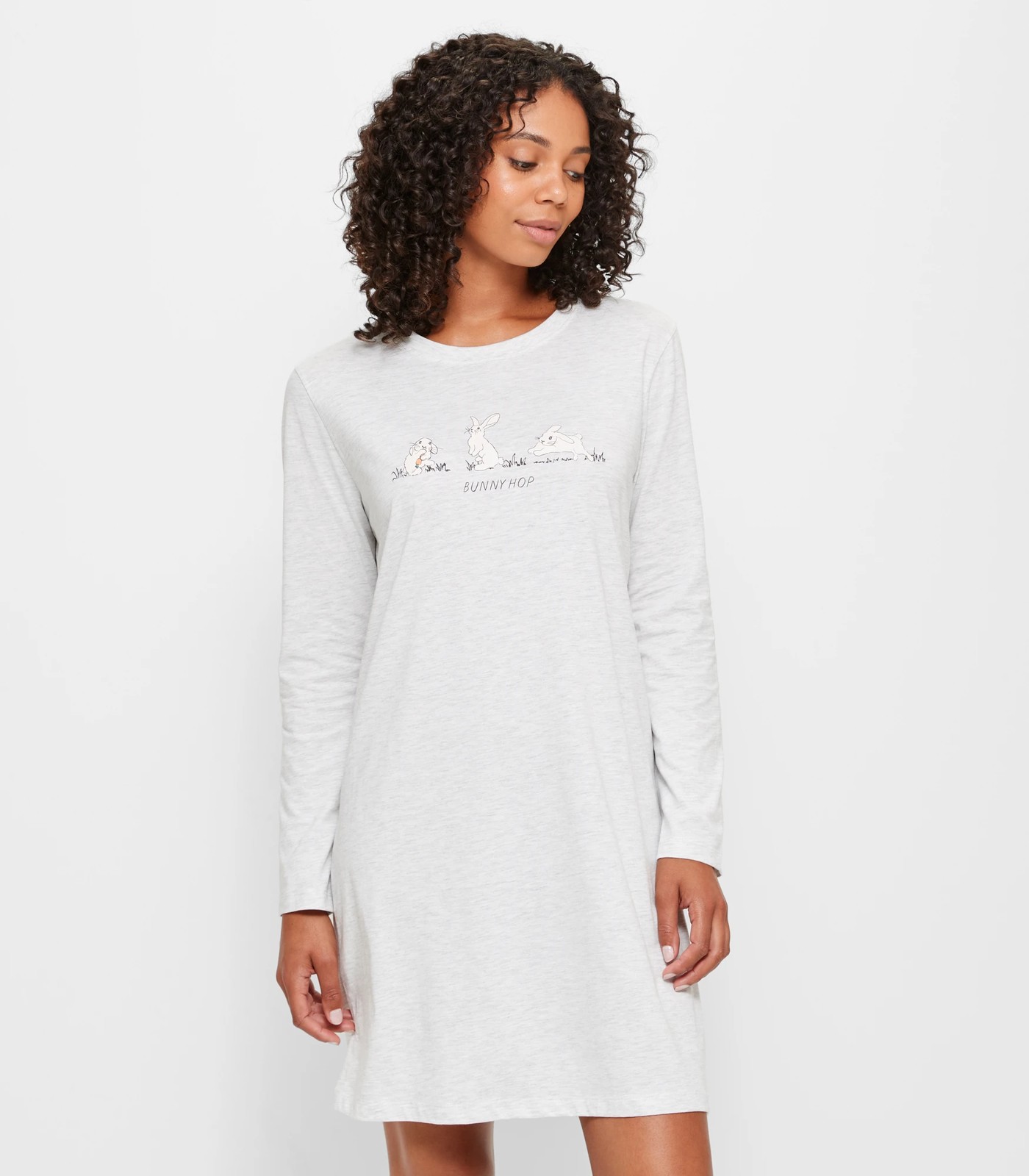 Long sleeve t shirt nightie sale