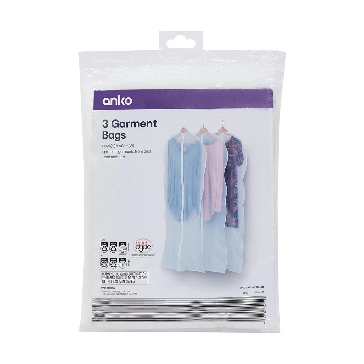 Garment discount bag target