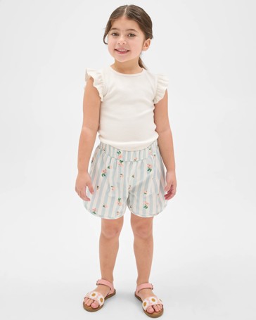 Dolphin Hem Woven Shorts