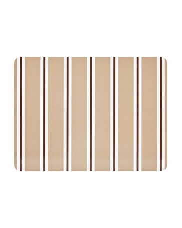 Anko Stripe Corkback Placemat - Mocha